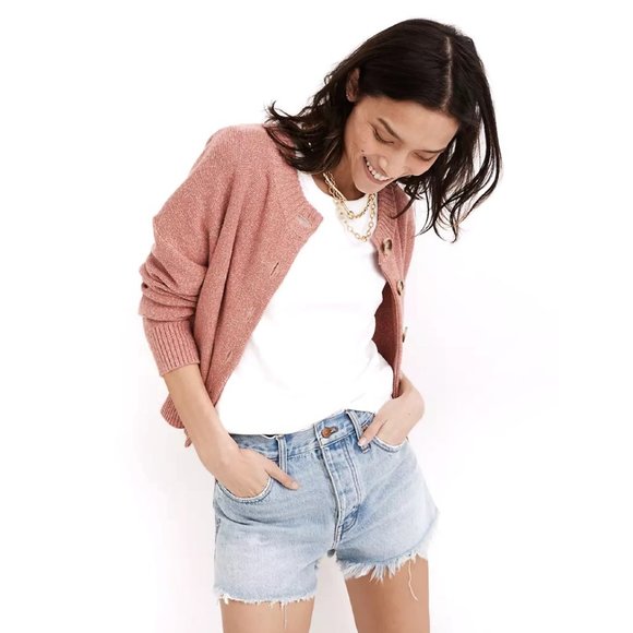 Madewell NWT Relaxed Denim Shorts, Light Wash W28 - Picture 1 of 13